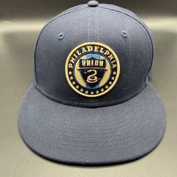 New Era Other - New Era Philadelphia Union Soccer Hat Cap Fitted 7 1/4 MLS 59 Fifty Blue